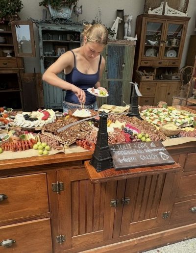 Refreshments serving