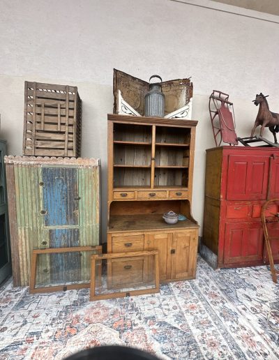 Stacked cupboards