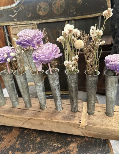 Vignette tube flowers